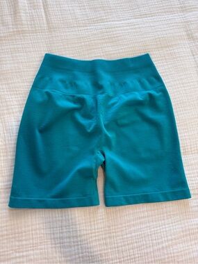 Teal Women’s Bike Shorts with Supportive Waistband